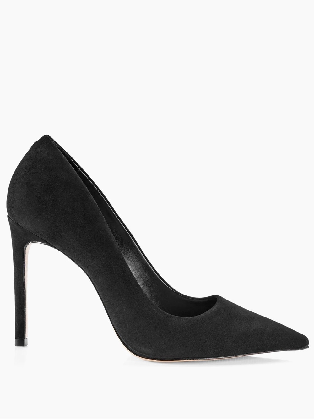 SCHUTZ Black Pointed-Toe Suede Pumps
